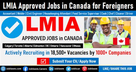 9765+ New LMIA-Approved Jobs in Canada for Foreigners 2023