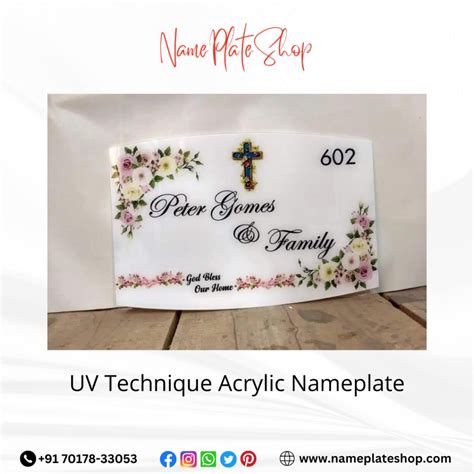 UV Technique Acrylic Nameplates Elevate Your Home