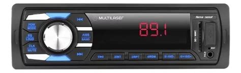 Som automotivo Multilaser New Soul P3324 com USB, bluetooth e leitor de ...