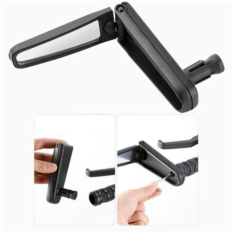 HOT กระจกสำหรบแฮนดจกรยานกระจกมองหลงสำหรบจกรยานอเนกประสงค กระจกนรภยหมนไดเปนองศา