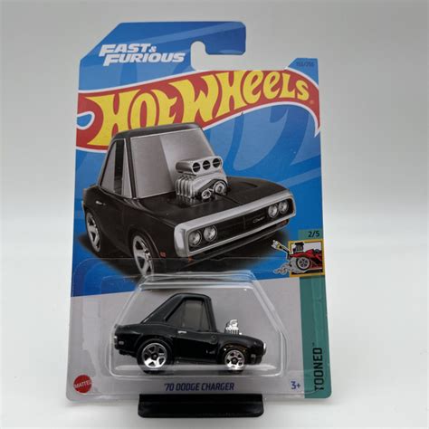 Hot Wheels 70 DODGE CHARGER Детская Машинка Хот Вилс 1 64 Из Серии TOONED FAST AND FURIOUS