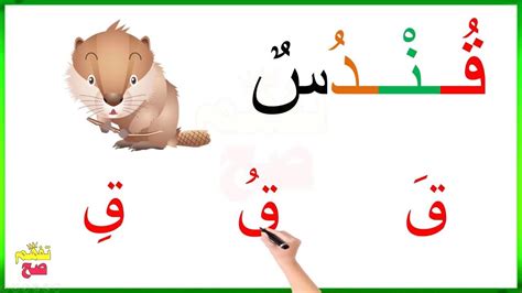 حرف القاف بحركاته القصيرة والطويلة Youtube