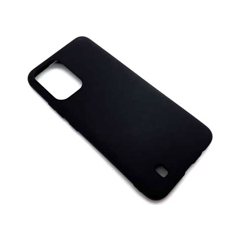 Чехол-накладка для Realme Narzo 50i (2021) Силикон Матовый Черный ...