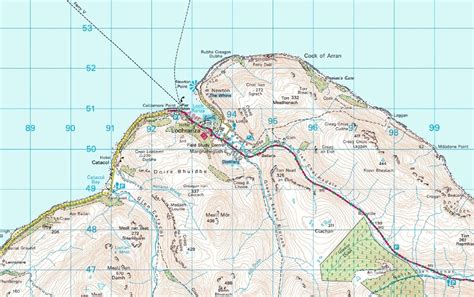 isle  arran map digital  ukmapscouk
