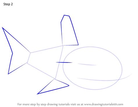 How To Draw Great Whitetip Shark From Octonauts Octonauts Step By