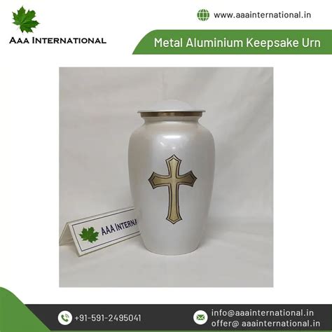 Aluminum Metal Cremation Urn For Adult Ashes Superlative Quality