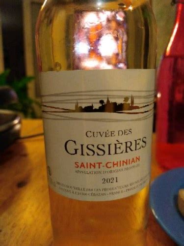 Les Producteurs R Unis Cuv E Des Gissieres Saint Chinian Ros Vivino Us