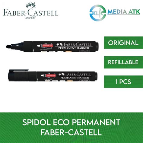 jual spidol faber castell eco permanent ink  pcs shopee indonesia