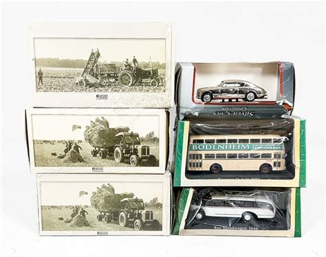 Model Cars 6 Pcs Including Bus Collection Atlas Collection Toys