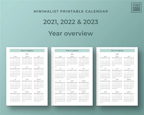 2023 Year At A Glance Calendar – Get Calendar 2023 Update