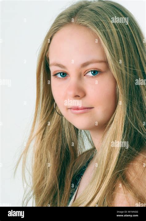 Long Haired Blonde Stock Photo Alamy