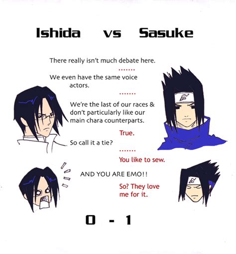 Ishida Vs Sasuke By Ryuomaru On Deviantart