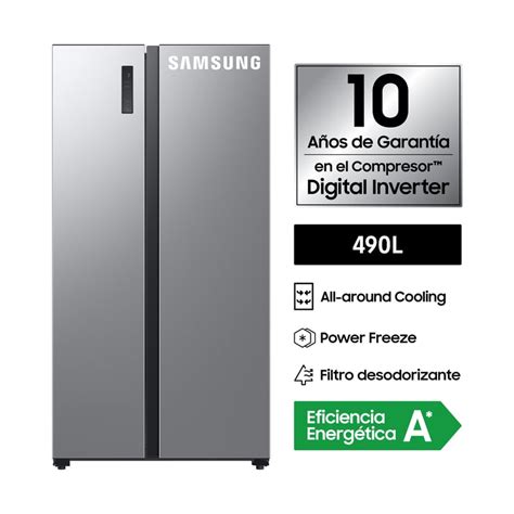 Refrigeradora Samsung Side By Side Silver Gentle L Sodimac Per