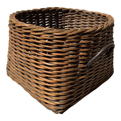 indonesian woven basket chairish