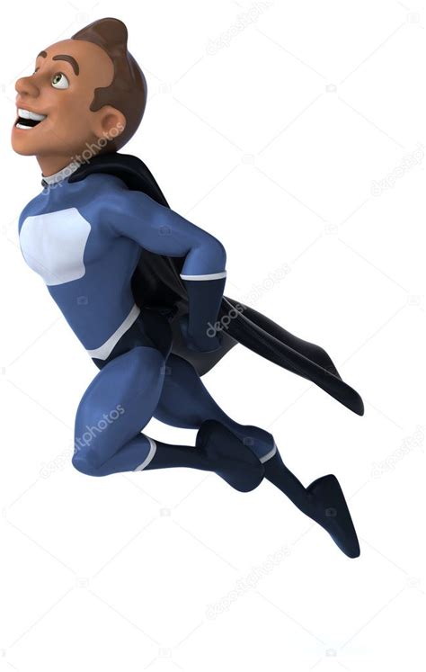 Cartoon Black superhero Stock Illustration by ©julos #68872145