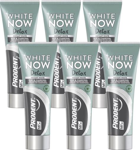 Prodent White Now Detox Tandpasta Instant Whitening Klei Charcoal