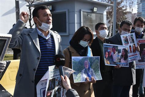 Uighurs searching for missing relatives protest in Ankara | Daily Sabah