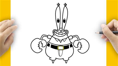 HOW TO DRAW MR KRABS FROM SPONGEBOB YouTube