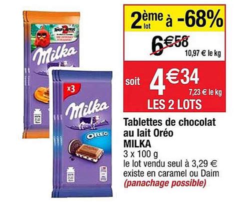 Promo Tablettes De Chocolat Au Lait Or O Milka Chez Cora Icatalogue Fr