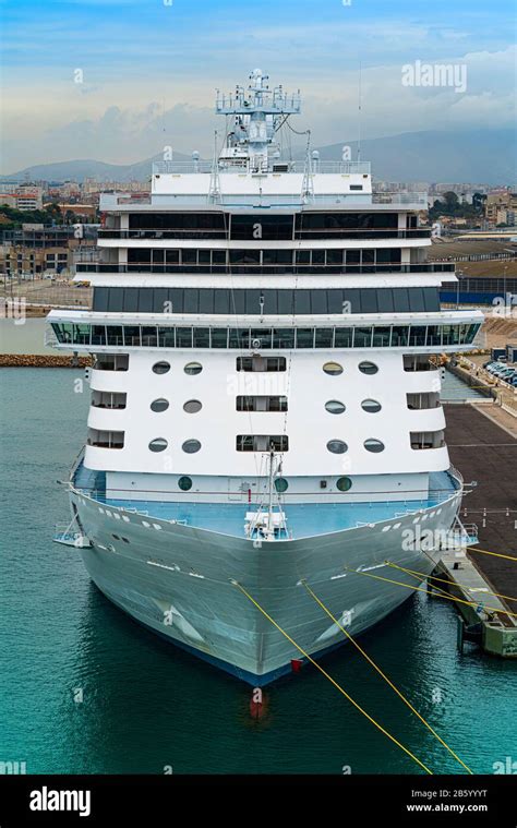 Cruise ship, parked in Marseille port Stock Photo - Alamy