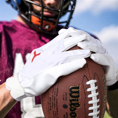 TUOY Football Gloves Men Football Receiver Gloves, Ultra Sticky ...