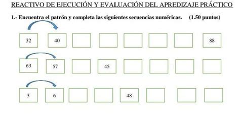 Encuentra El Patron Y Completa Las Siguientes Secuencias Numericas