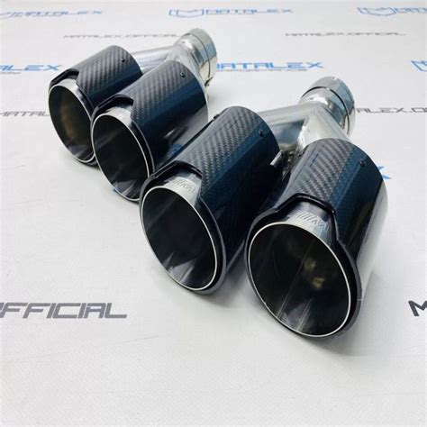 Насадки на глушитель BMW, М стиль, хром и карбон - купить по низкой ...