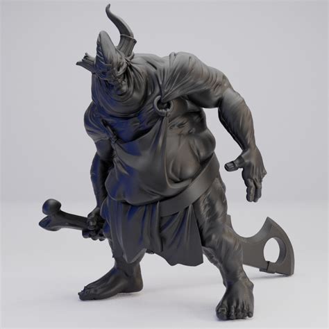 Hot Goblin 笑みを浮かべる肉屋 ミニチュア ホットゴブリン 怪物オーガ