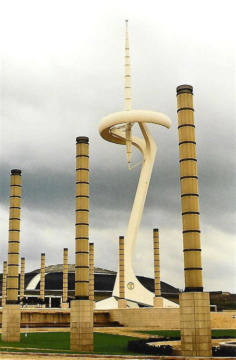 Barcelona Montjuïc Anella Olímpica communication tower by Santiago