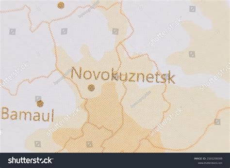 realistic map novokuznetsk stock photo  shutterstock