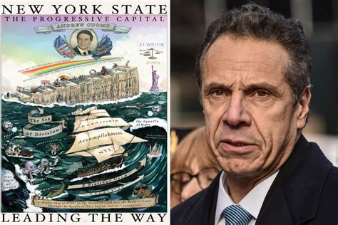 Gov. Andrew Cuomo's bizarre poster lampooned in Albany