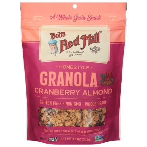 Bob's Red Mill Granola Homestyle Cranberry Almond 11 oz (Pack Of 6