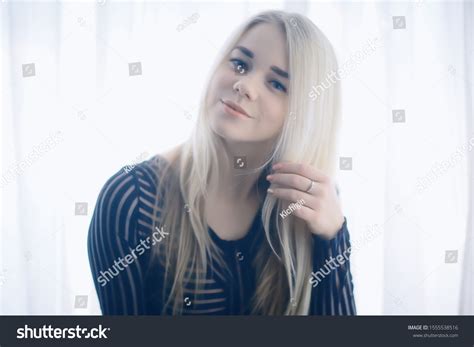 Sexy Czech Blonde Girl Home Interior Stock Photo Shutterstock