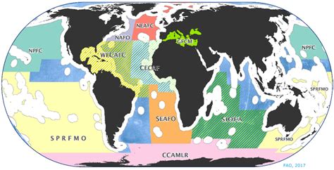 Carte Des Zones De Comp Tence Des Organisations R Gionales De P Che