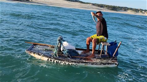 Guerreiros Do Mar PEQUENA JANGADA EM ALTO MAR PESCADOR VAI SOZINHO