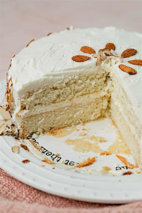Almond Cream Cake (Velvety From Scratch White cake)