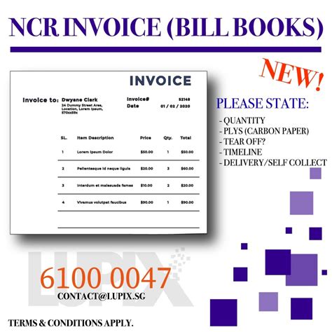 Ncr Pad Invoice Receipts Hobbies Toys Stationery Craft