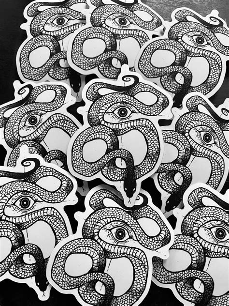 Snake Eye Sticker By The Snake Bitch Kei Collective