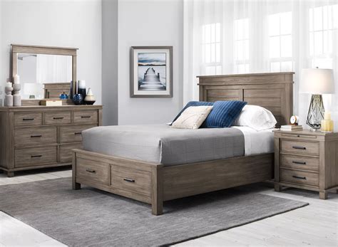 Hempstead 4 Pc Platform Storage Bedroom Set Raymour And Flanigan