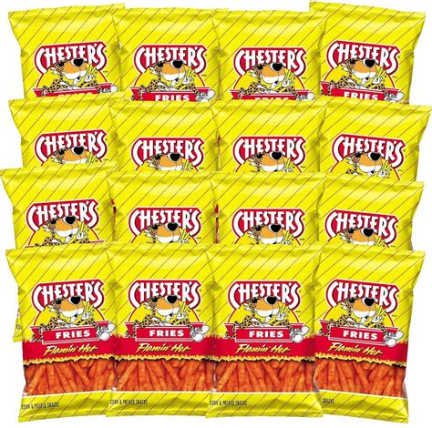 Chester S Flamin Hot Fries Pack Of Gluten Free Healthy Chips Variety Snack Pack For