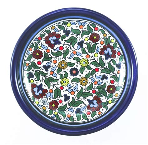 Amazon Armenian Ceramic Decorative Floral Pottery Plate Handmade