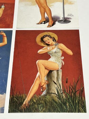 Pinup Postcard Lot Of Risqu Bikini Girl Fashion Beauty Vintage Postcard