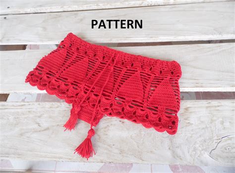 Crochet Halter Top Pattern Bikini Pattern Crochet Pattern Shorts Pattern Bikini Top Bikini