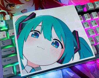 Vocaloid Hatsune Miku Holographic Vinyl Sticker Etsy