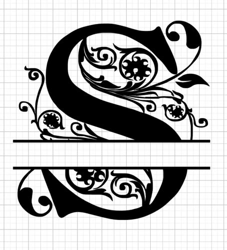 Free Split Monogram Fonts For Cricut | IUCN Water