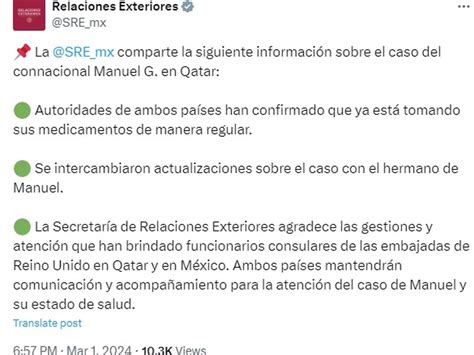 SRE Asegura Que Manuel Guerrero Mexicano Detenido En Qatar Por Ser Gay Ya Toma Su Medicamento