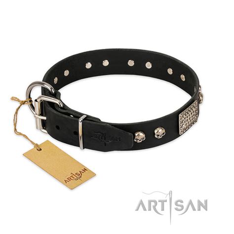 Ошейник с украшениями Artisan цвет чёрный 66см артикул С301#1073 ...