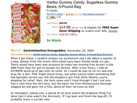 8 Hilarious Sugar Free Gummy Bear Reviews - Gallery | eBaum's World