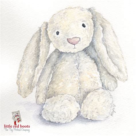 Toy Portrait of 'Bunny' by Little Red boots available at www.livechic