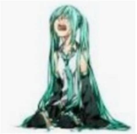 Miku Sad Blank Template Imgflip